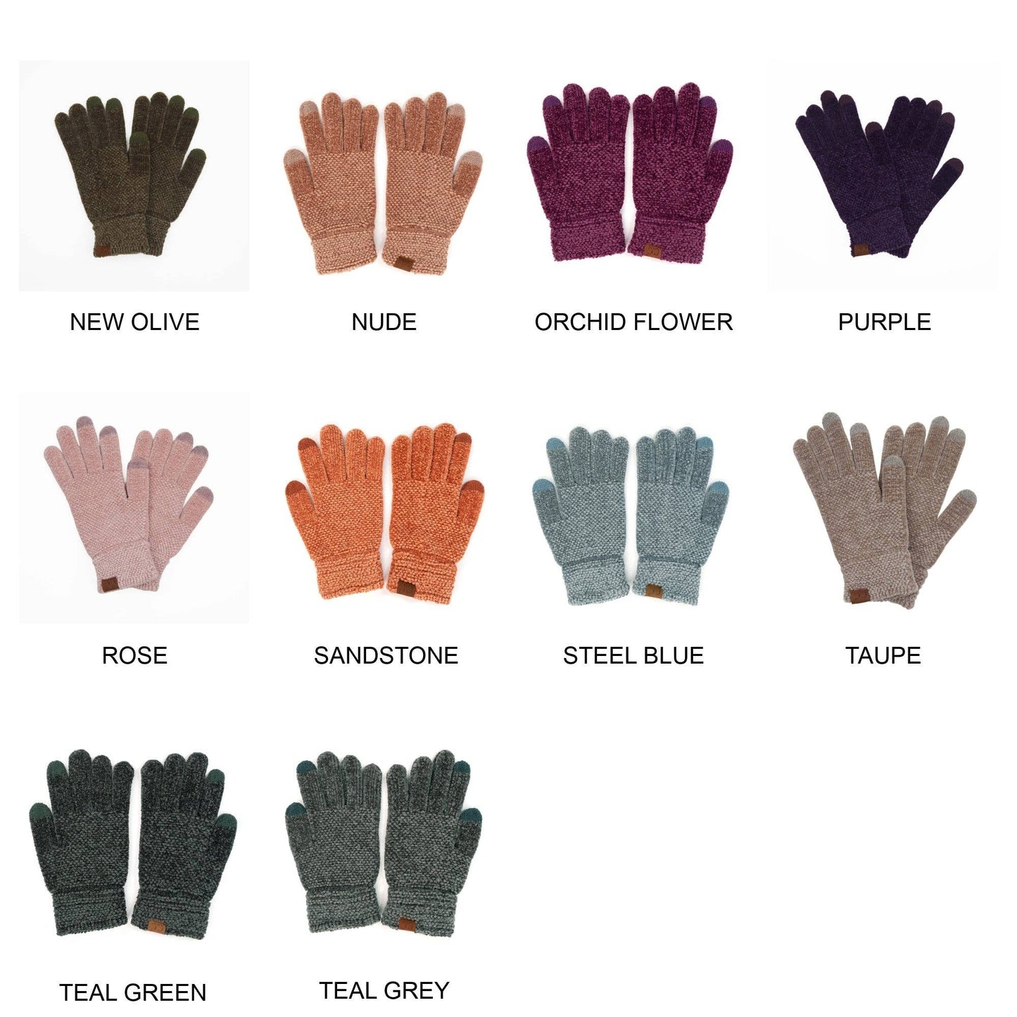 CC Chenille Touchscreen Glove ( G-9016 )