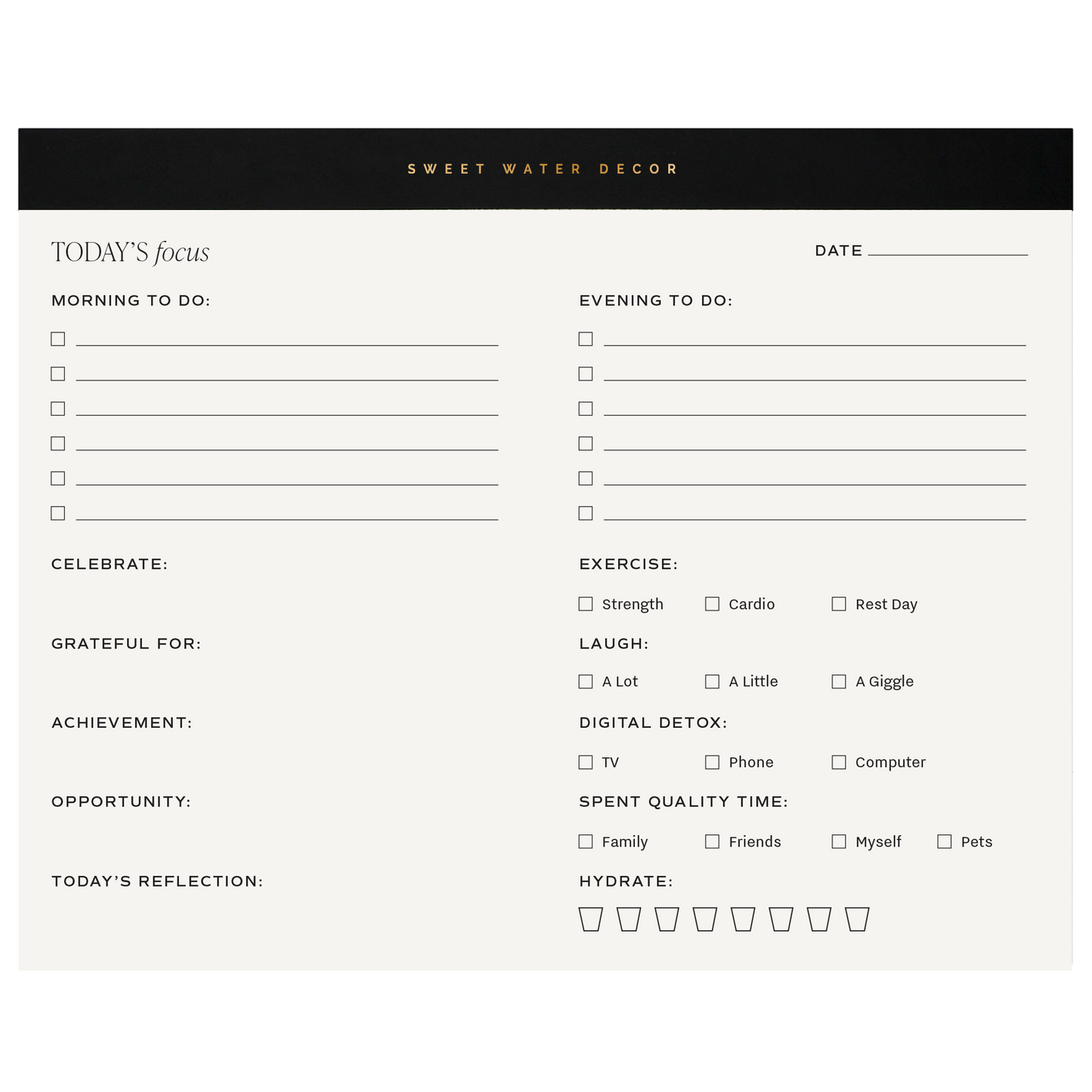 *NEW* Self Care Notepad - Stationery and Gifts