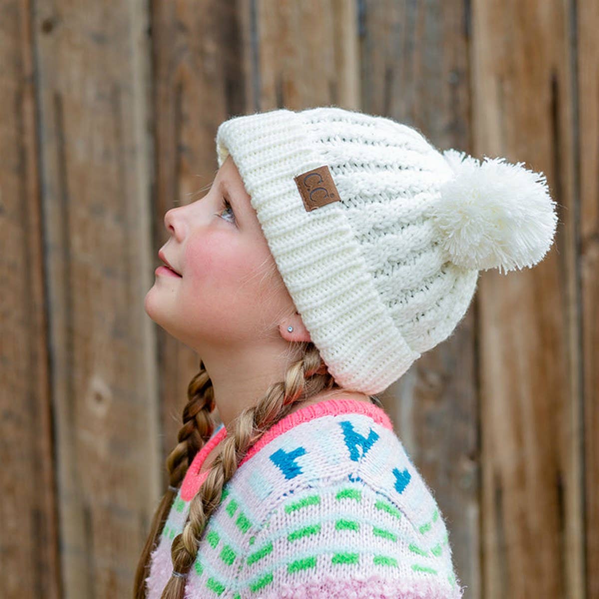 CC Kids Double Pom Beanie KIDS-24 HAT-60