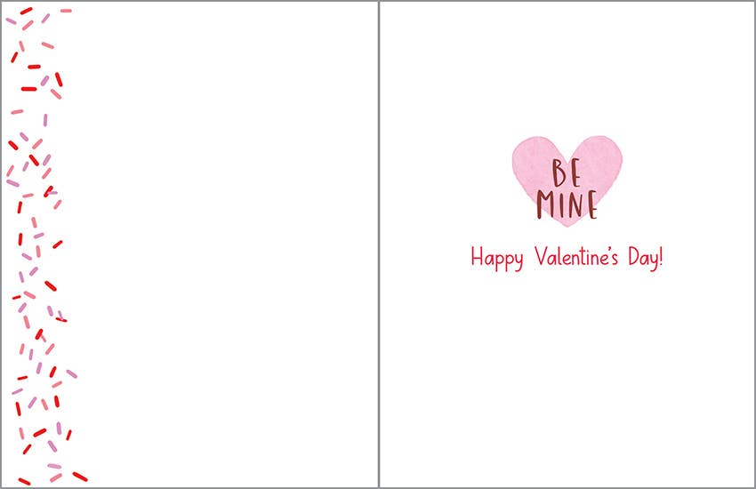 Valentine Greeting Card - Donuts