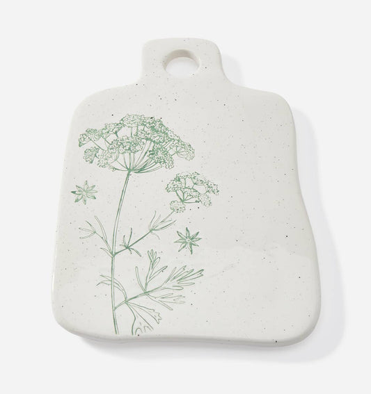 Serving Plate w/ Botanical Design