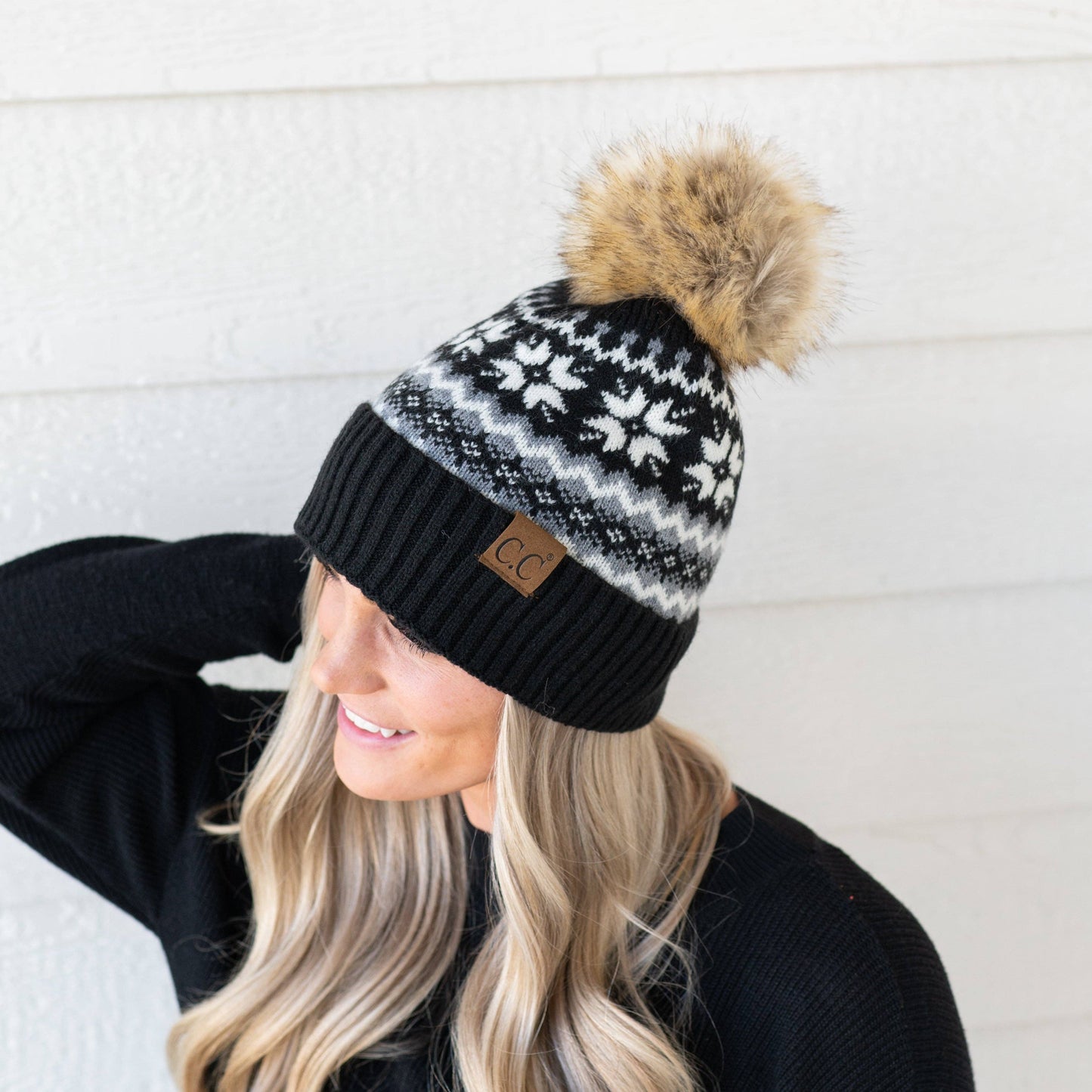 CC Nordic Fair Isle Beanie ( HAT-4029 )