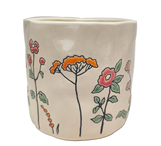 GARDEN BLOOM 6.5" PLANTER, 5"/6.5" NESTED WITH 80698