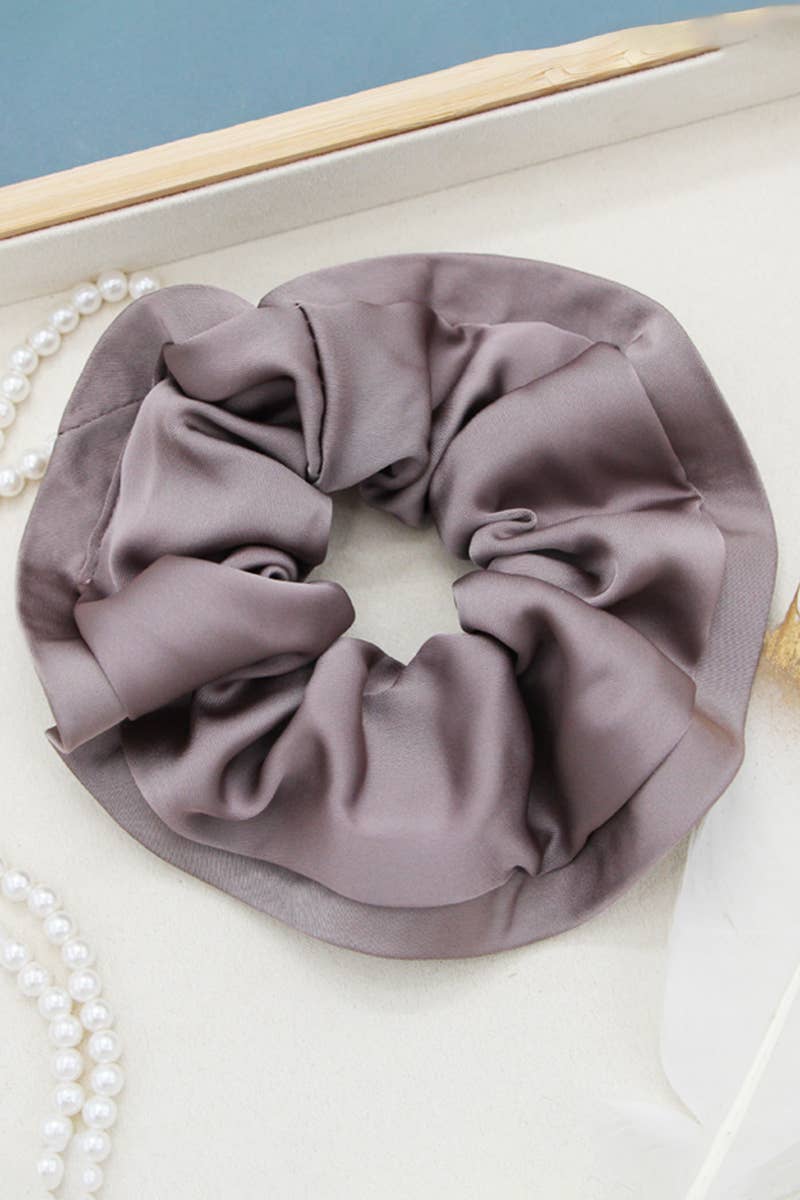 MALIST  SENSE SILK SOLID COLOR SCRUNCHIE_CWAHA0179