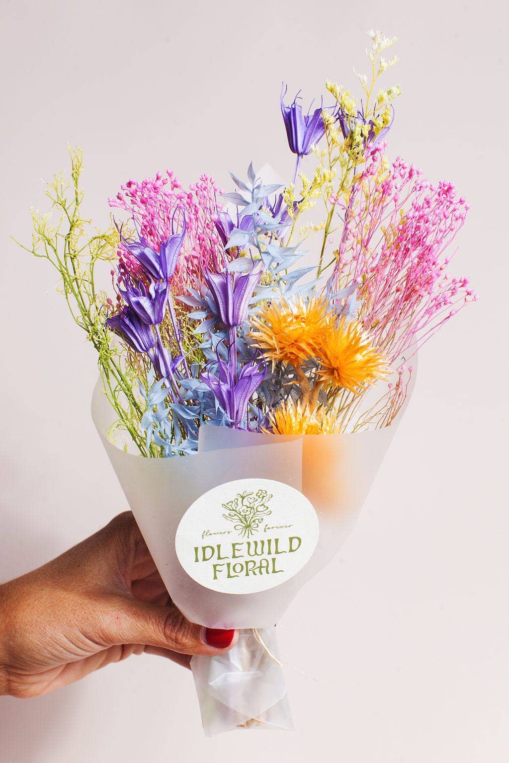 Pastel Dried Flower Mini Bouquet