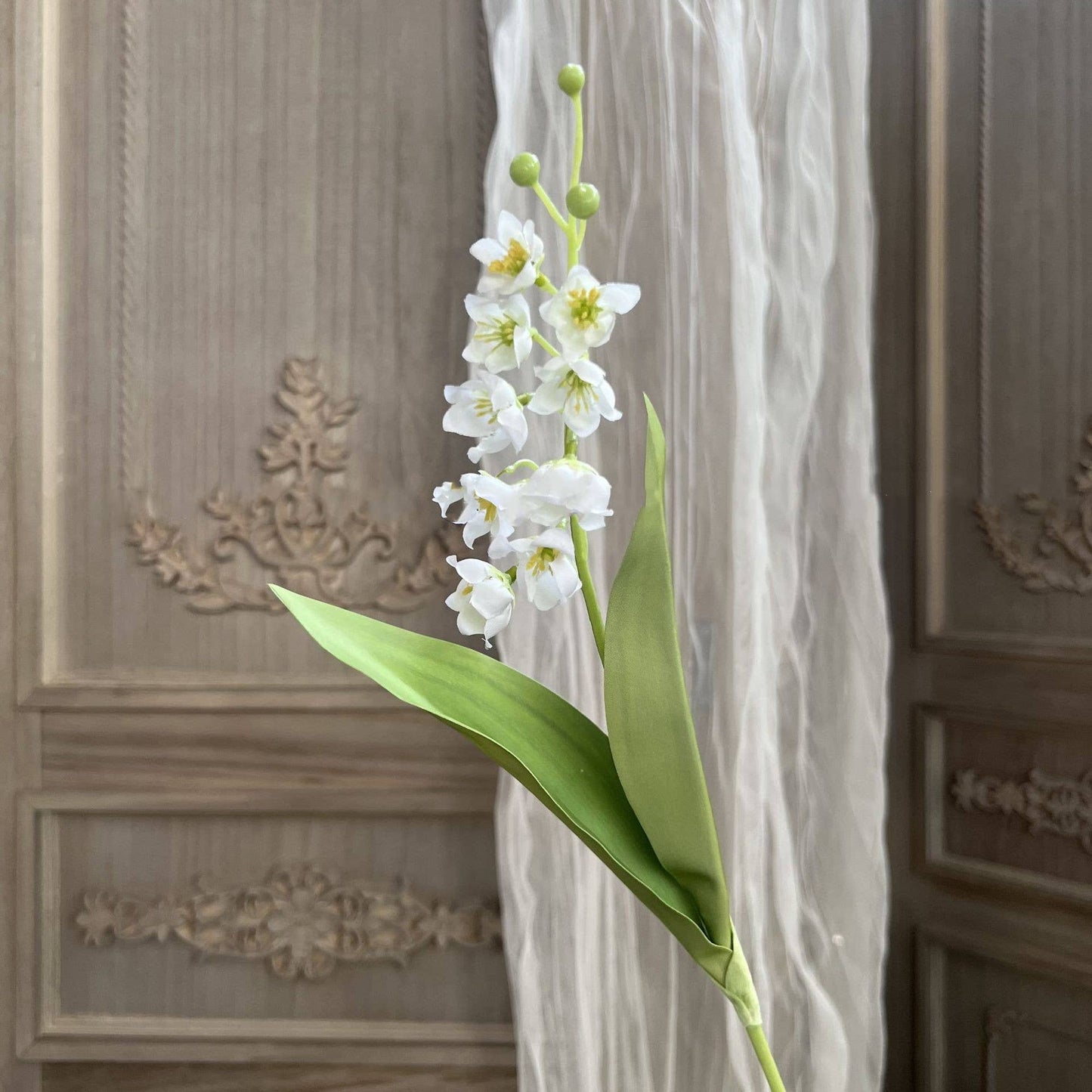 15''T Faux Lily of The Valley Flower, Tiny Wild Flowers