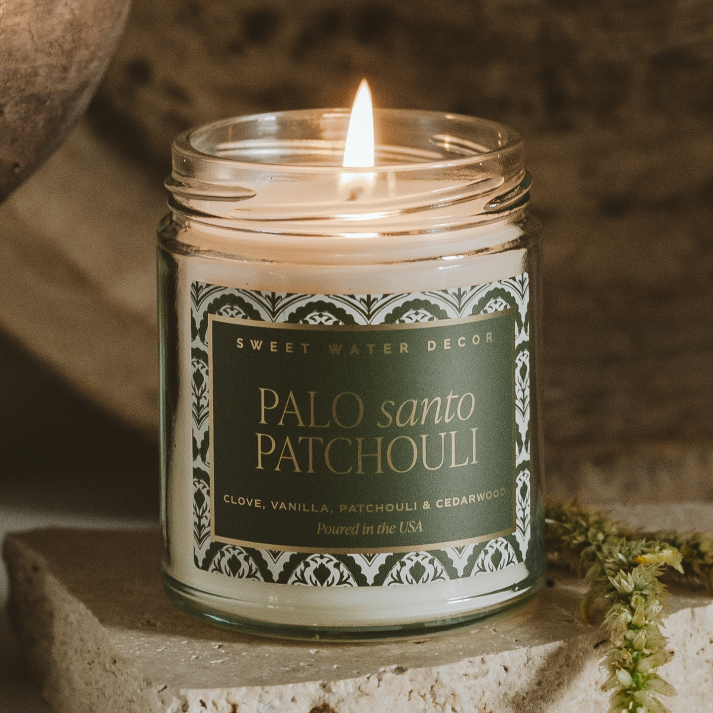 *NEW* Palo Santo Patchouli 9 oz Soy Candle - Home Decor