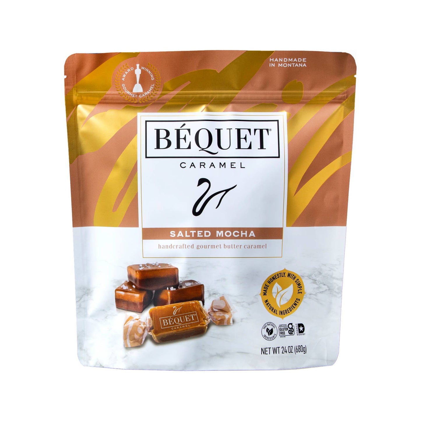 Béquet Gourmet Caramel 24 oz Resealable Pouch