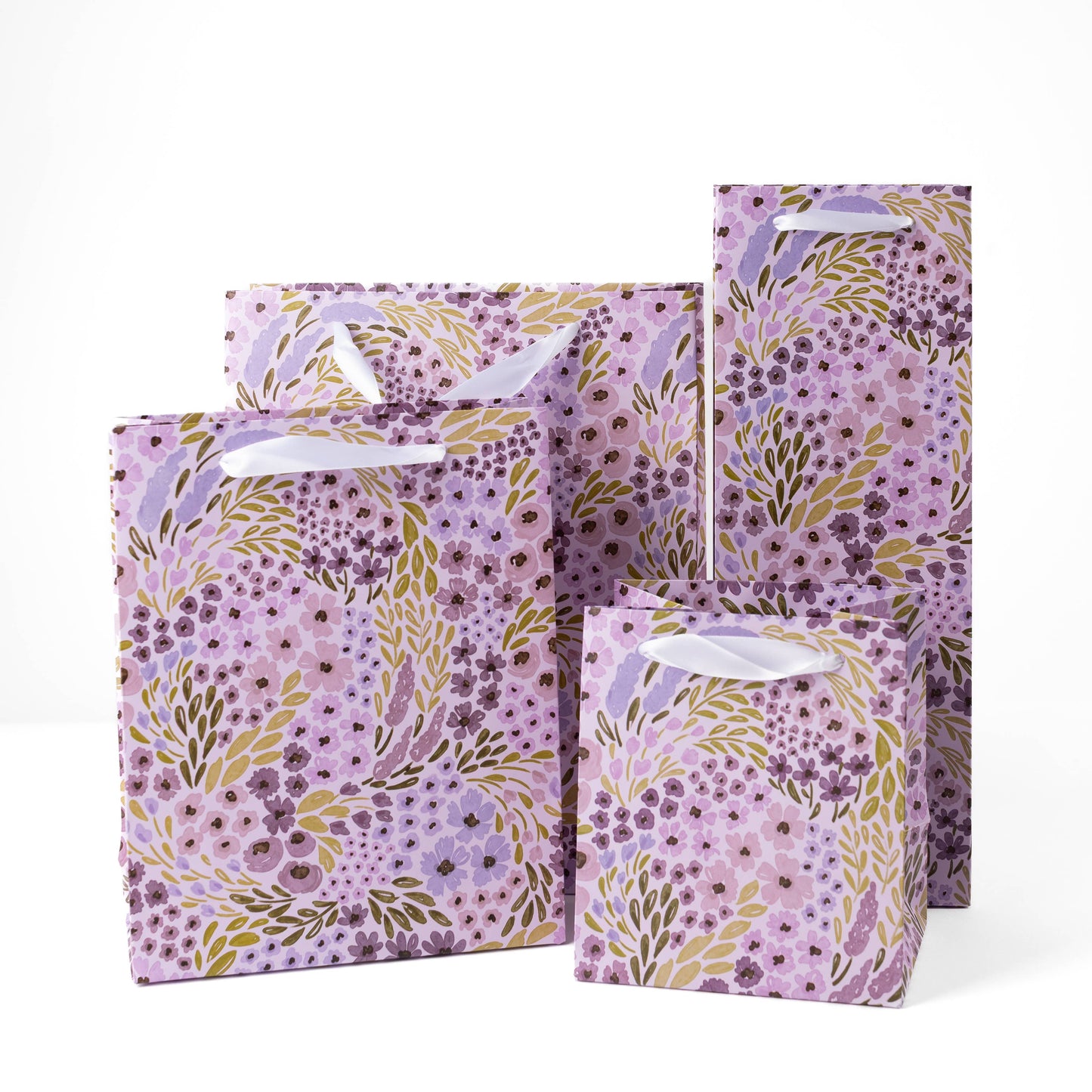 Lilac Floral Gift Bag