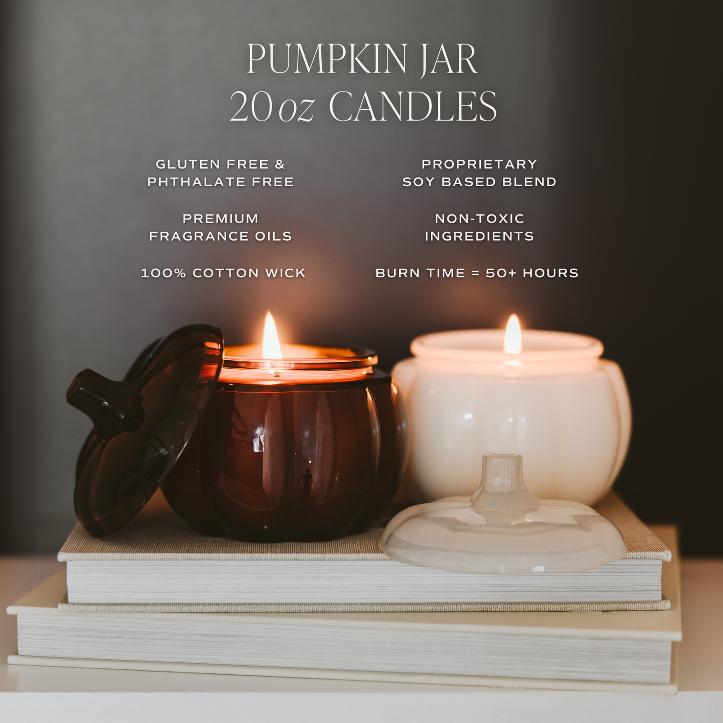 *NEW* Warm and Cozy Soy Candle - 20oz Pumpkin Jar - Decor