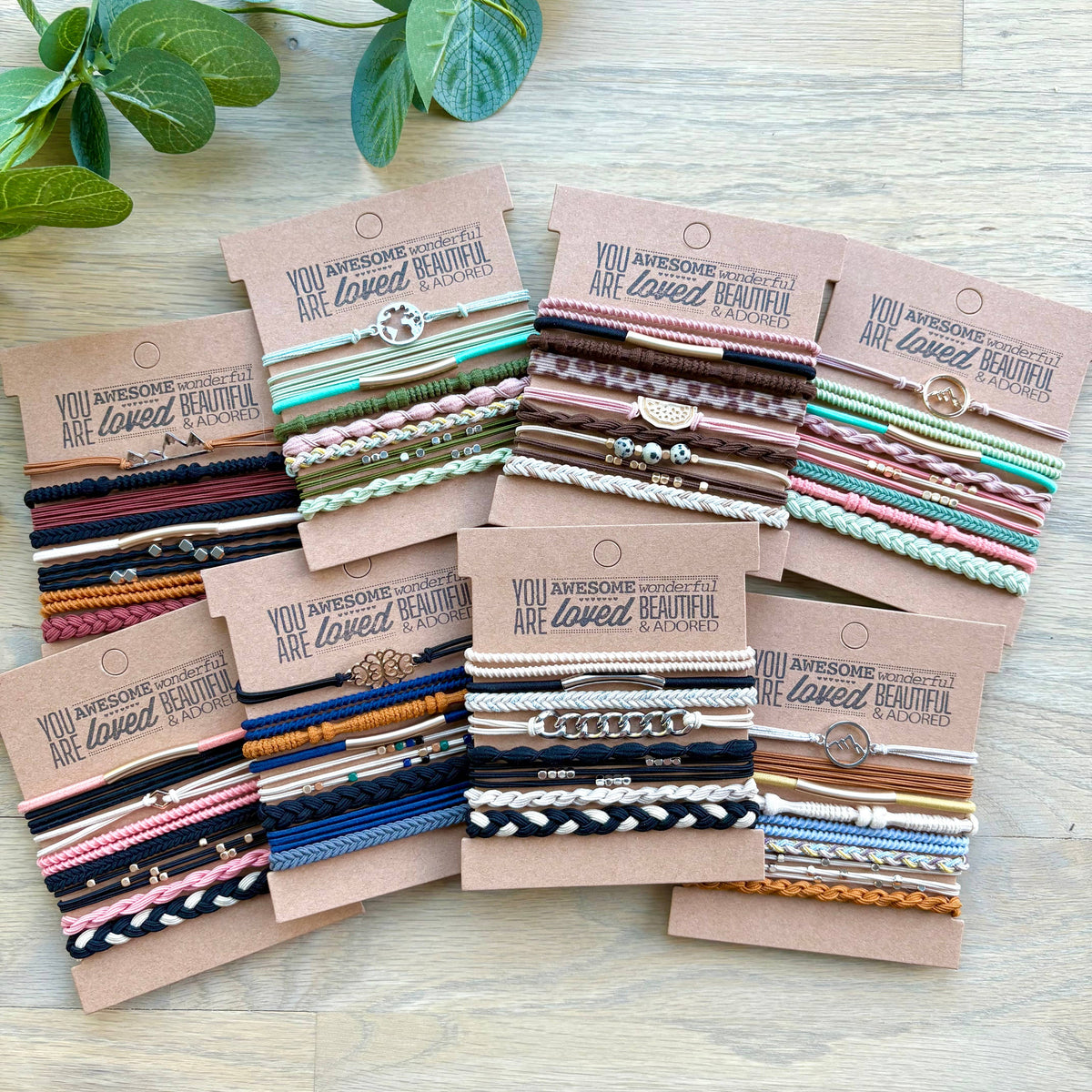 Charm Hair Ties on Kraft Card | Highest Peaks