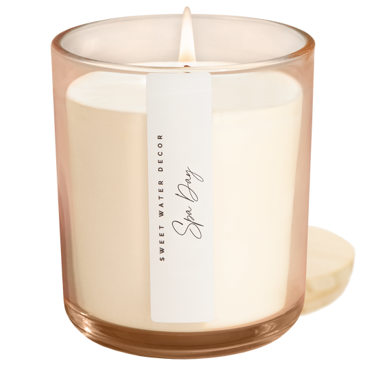 Spa Day 12 oz Soy Candle - Home Decor and Gifts