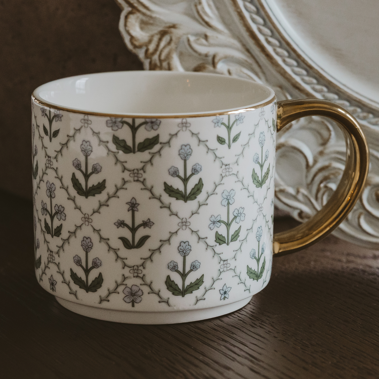 *NEW* Floral Quilt Coffee Mug - Spring Decor & Gifts