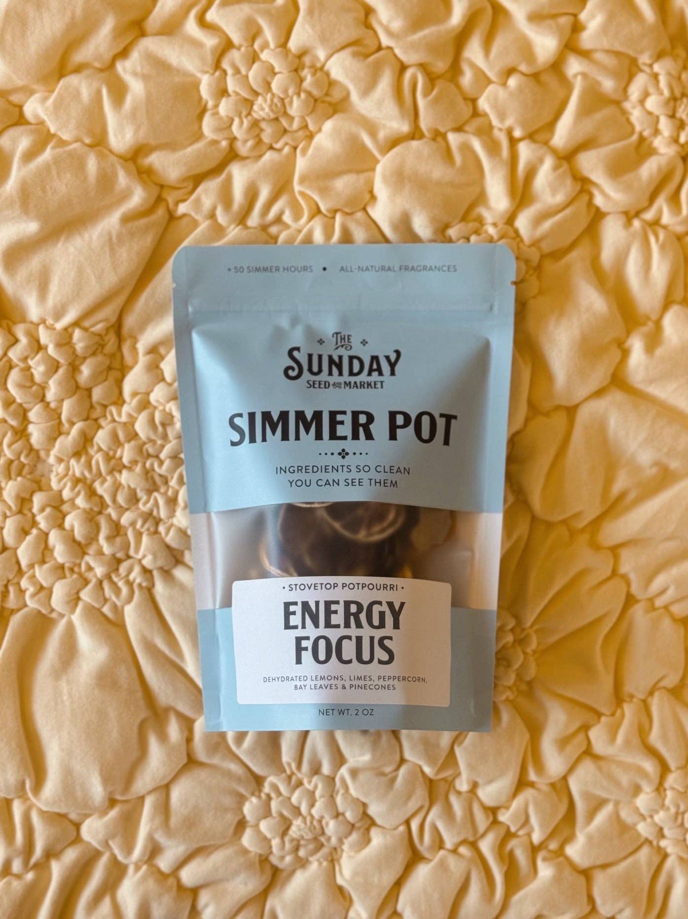 Energy Focus Simmer Pot | Lemon Lime Peppercorn Bay Leaves