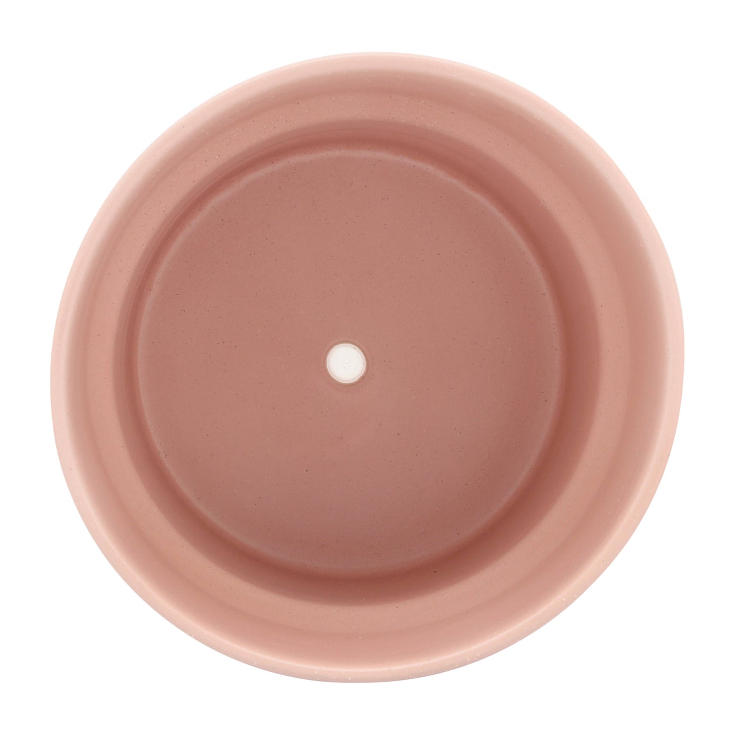 Planters Set of 3 - Pink Ceramic Round Mushroom, 7/9/10 in.
