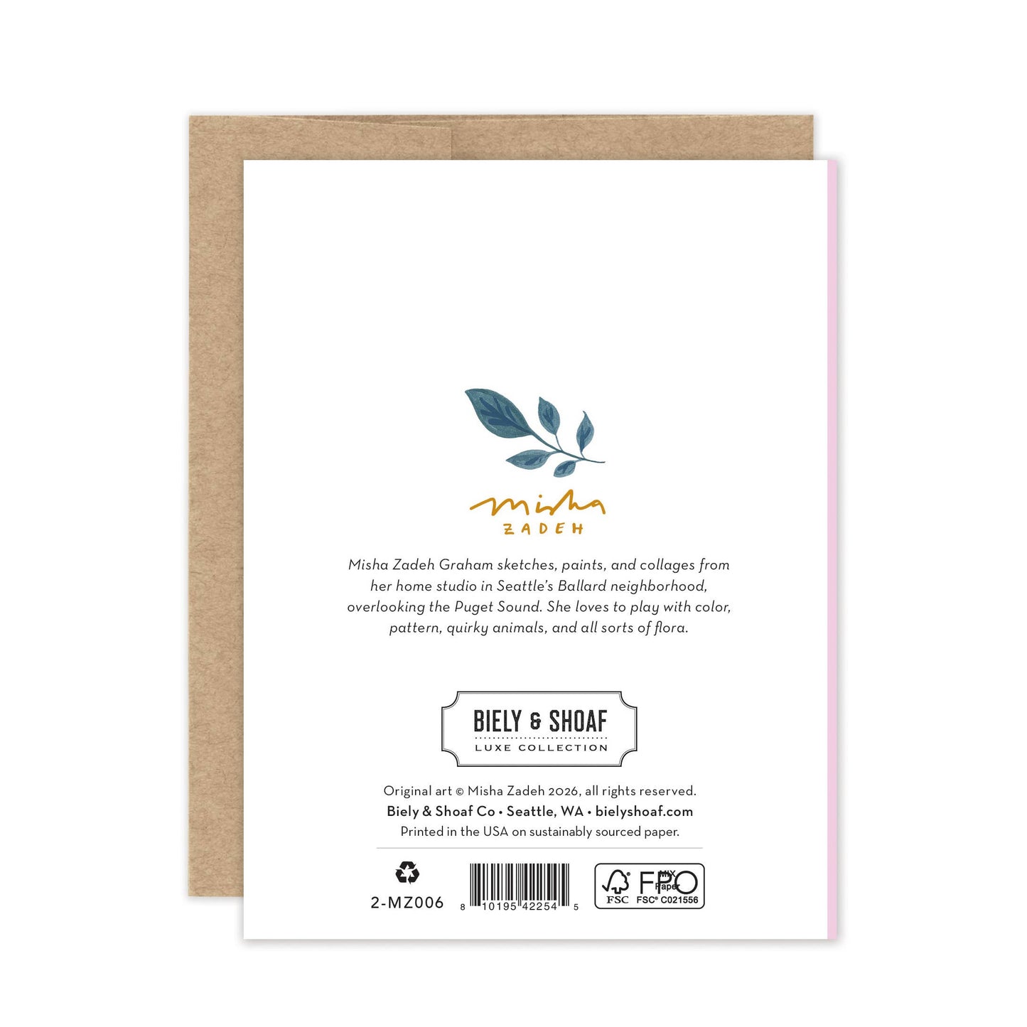 Pink Rose Happy Anniversary - Luxe A2 Card