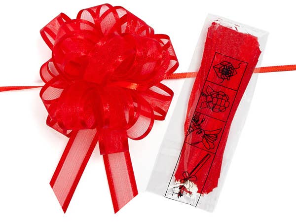 Sheer Satin Edge Gift Pull Bows