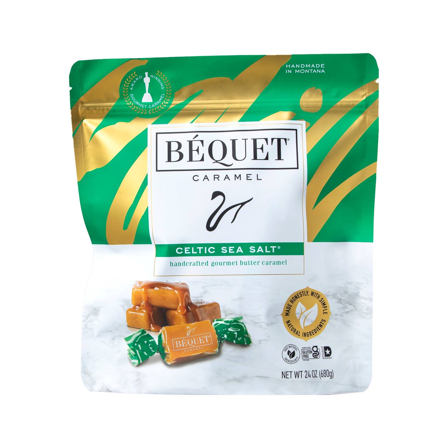 Béquet Gourmet Caramel 24 oz Resealable Pouch