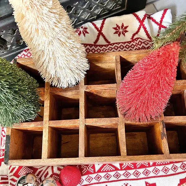 Holly Jolly Divided Crate