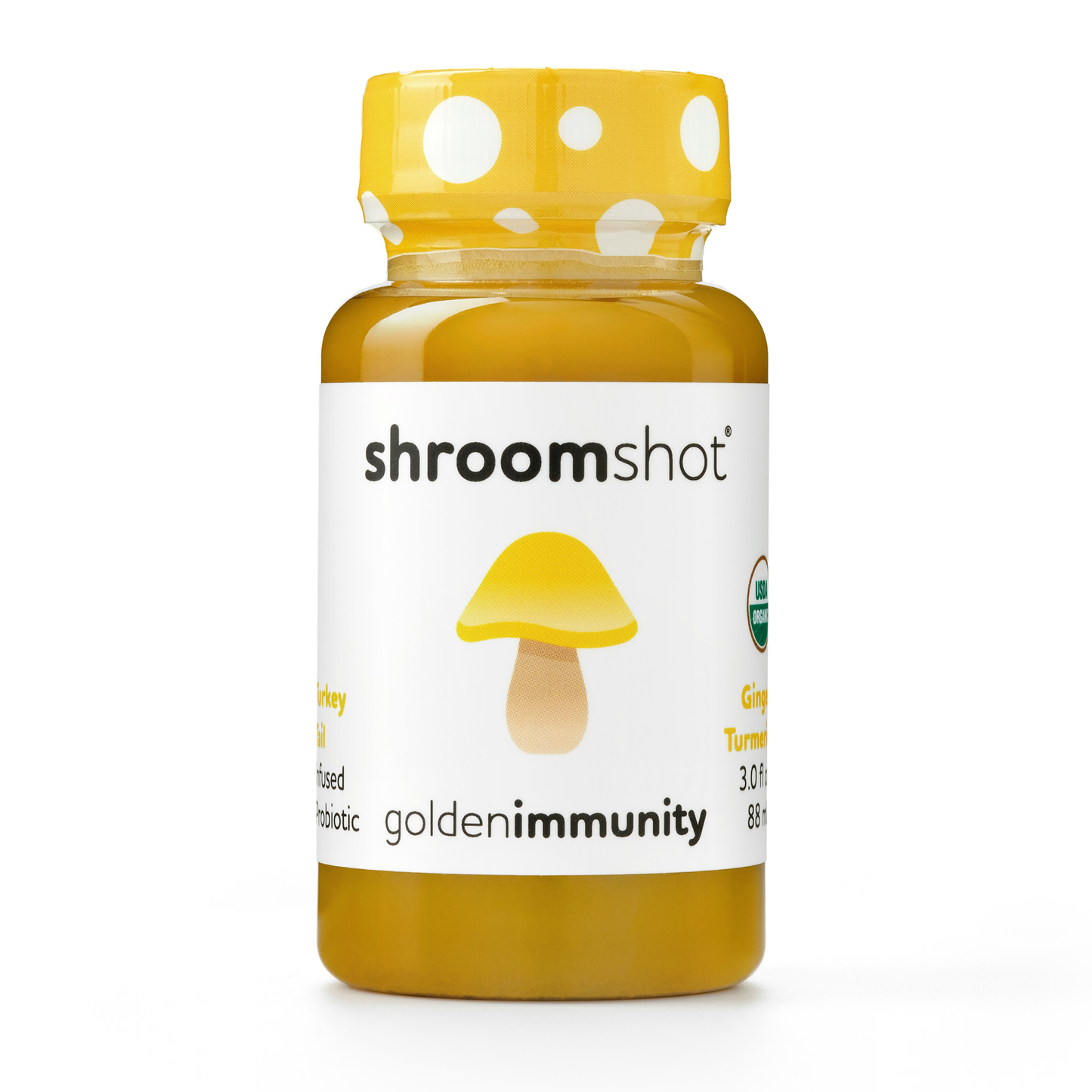 Immunity Shot (Ginger Turmeric)- w/ Turkey Tail Mushroom