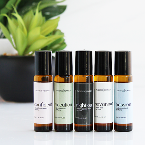 Perfume Countertop Display (25 Roll-On Perfumes W/Testers)