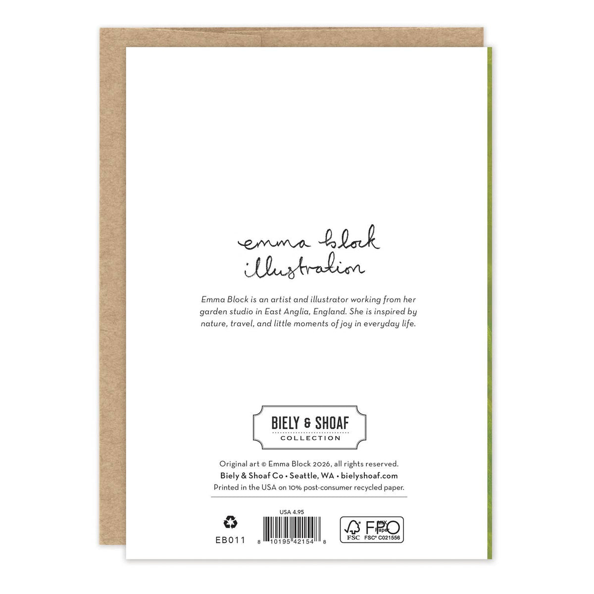Emerald Bouquet Sympathy Card