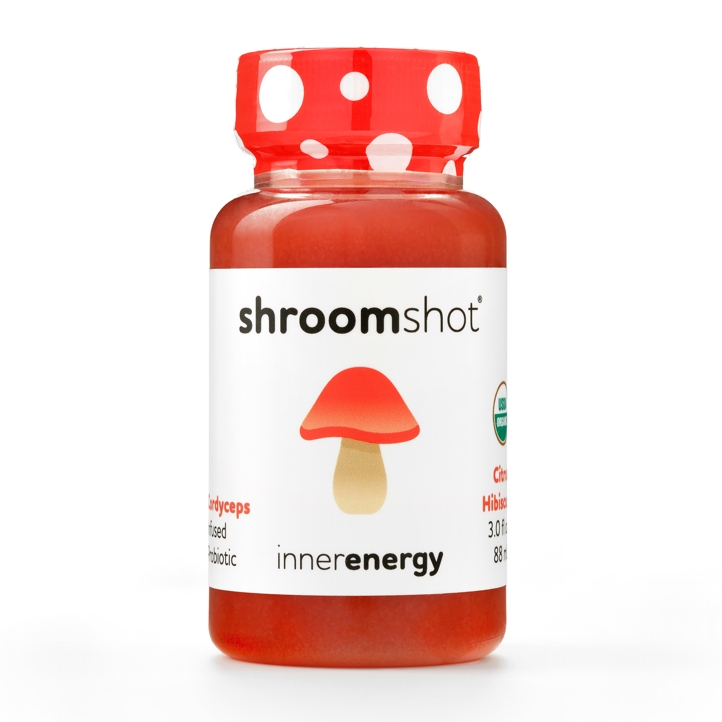 Energy Shot (Citrus Hibiscus)- w/ Cordyceps Mushroom