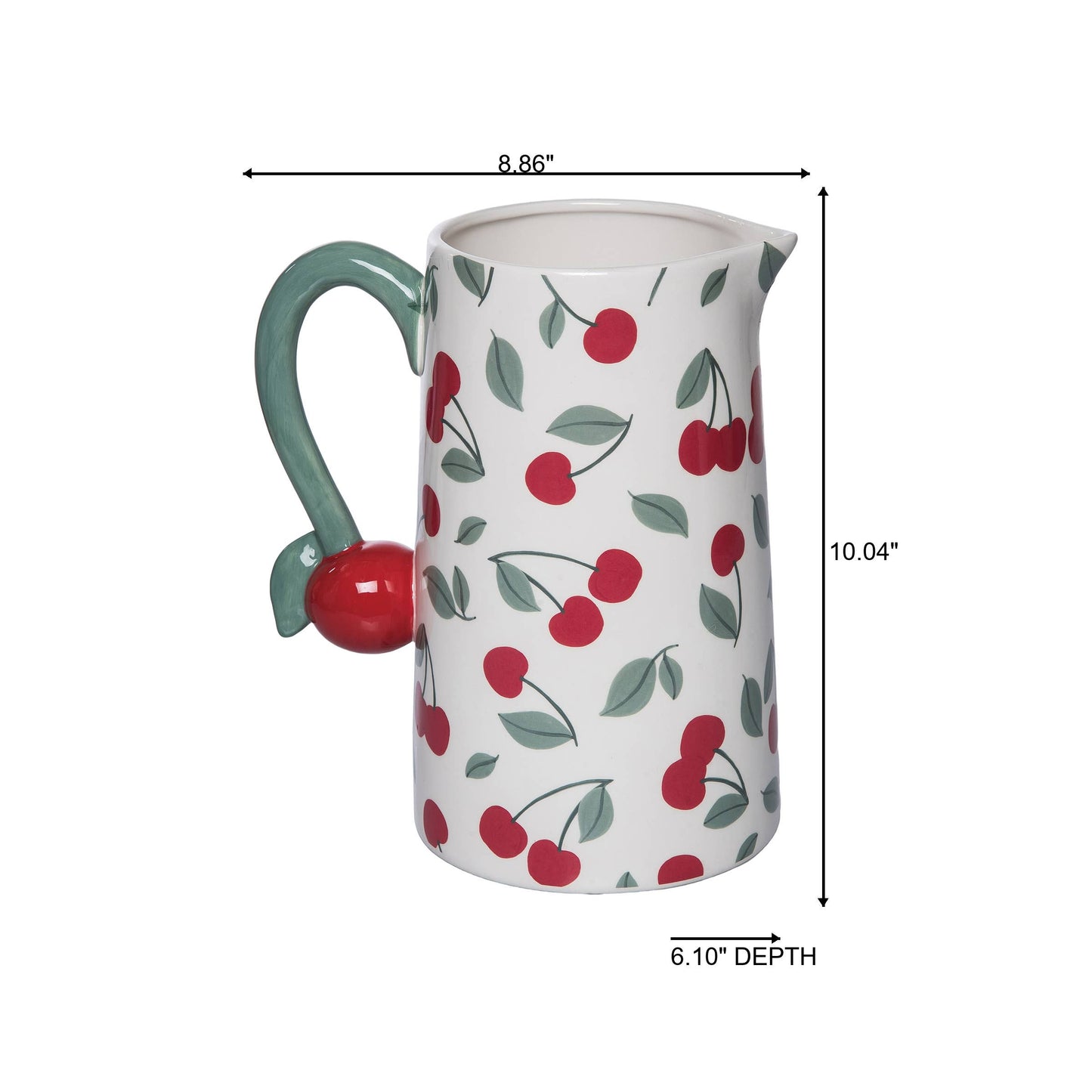 Dol Cherry Pitcher - Spring Ceramic Drinkware