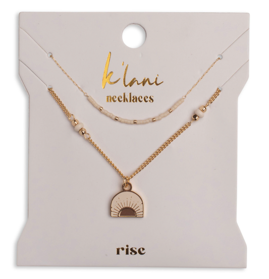 "Rise" Necklaces-NEW Gold Sun