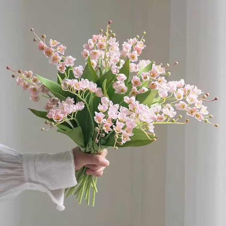 15''T Faux Lily of The Valley Flower, Tiny Wild Flowers