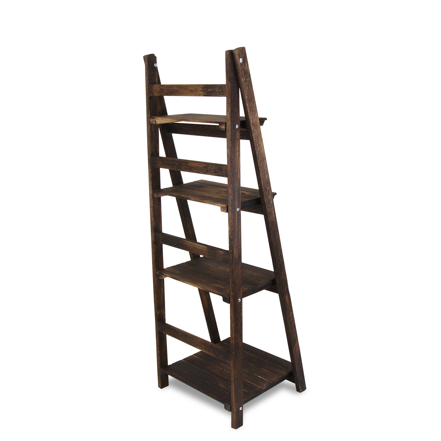 Foxley 4 Tier Folding Wood Shelf