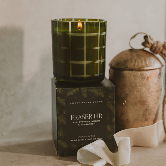 *NEW* Fraser Fir 12 oz Boxed Soy Candle - Christmas Decor