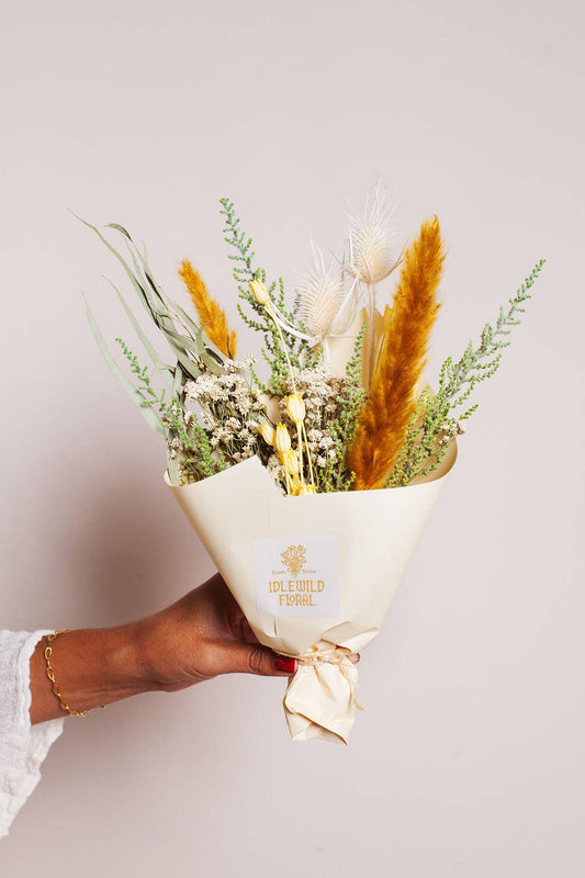 Citrine Dried Flower Bouquet