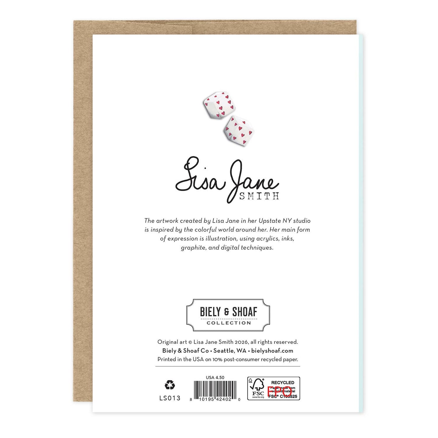 Lucky Dice Anniversary Card