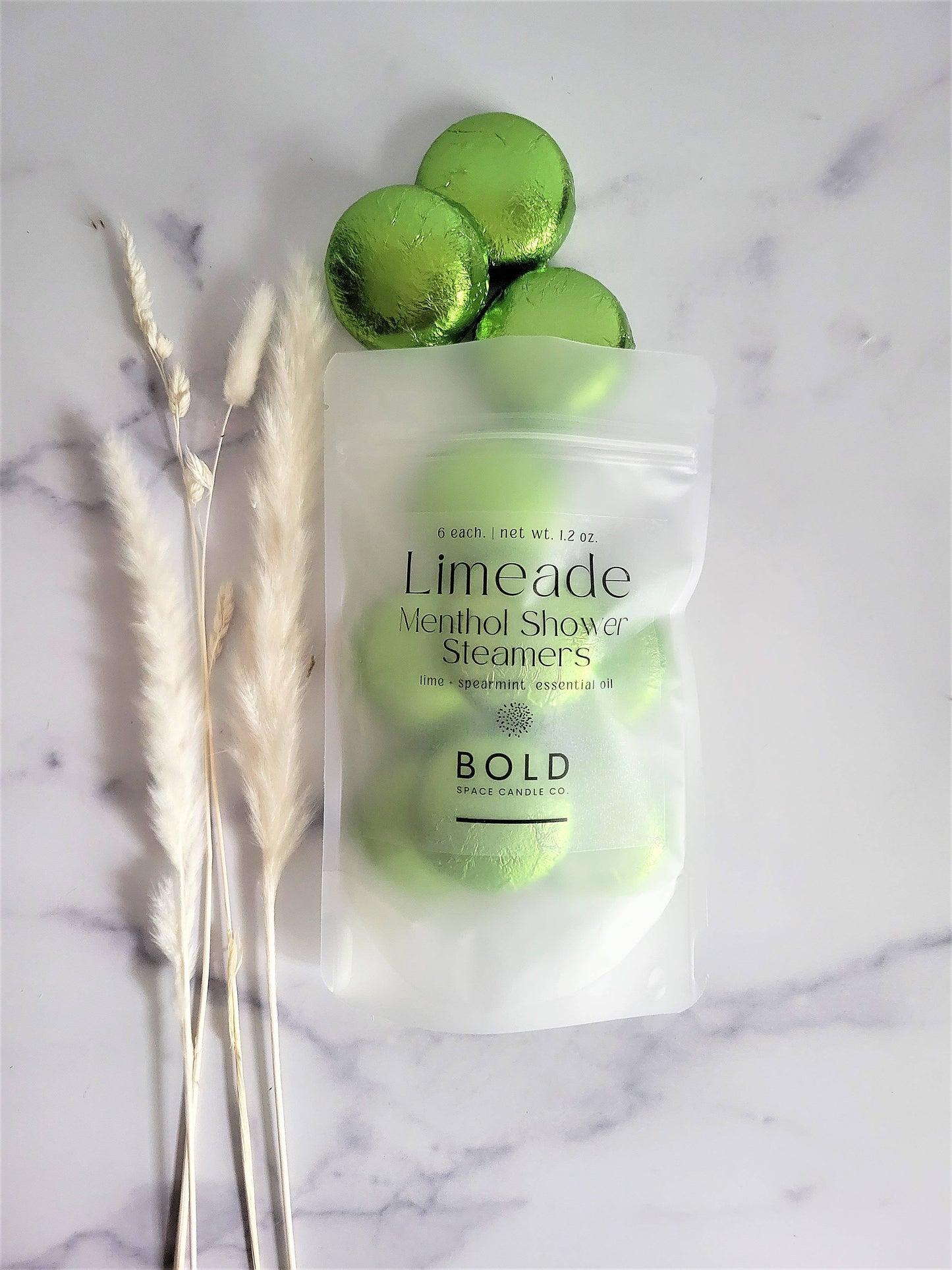 Limeade- Lime & Spearmint Menthol Shower Steamers