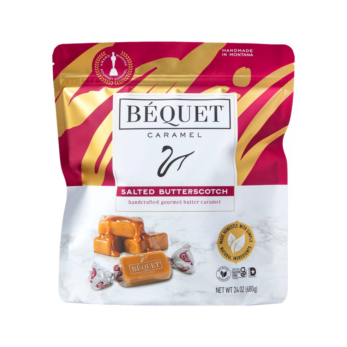 Béquet Gourmet Caramel 24 oz Resealable Pouch