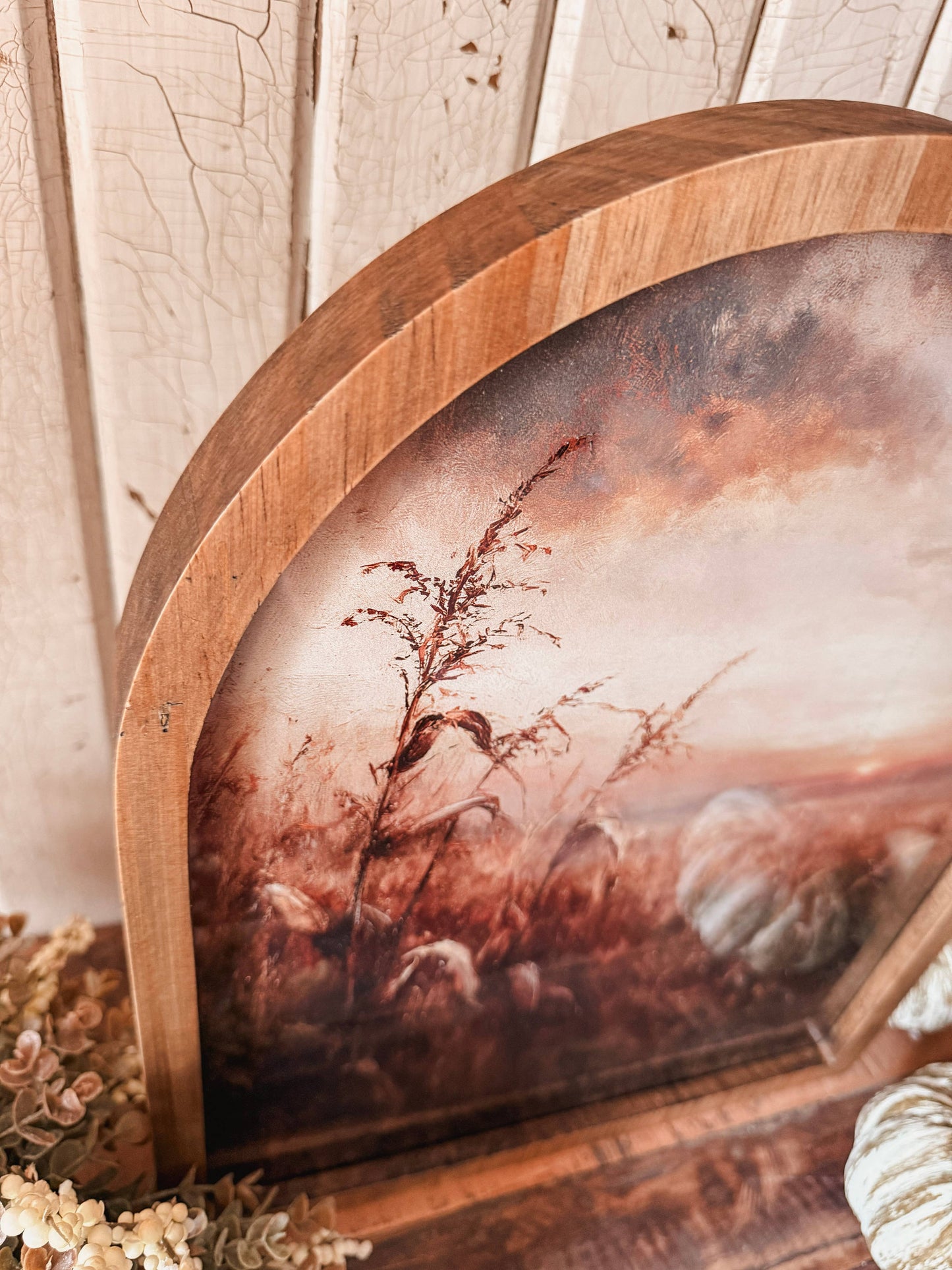 Framed Arch - Autumn Cornfield Sunset Print