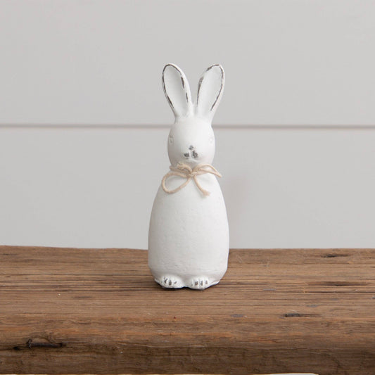 White Cement Rabbit Figurine (Pk/02)