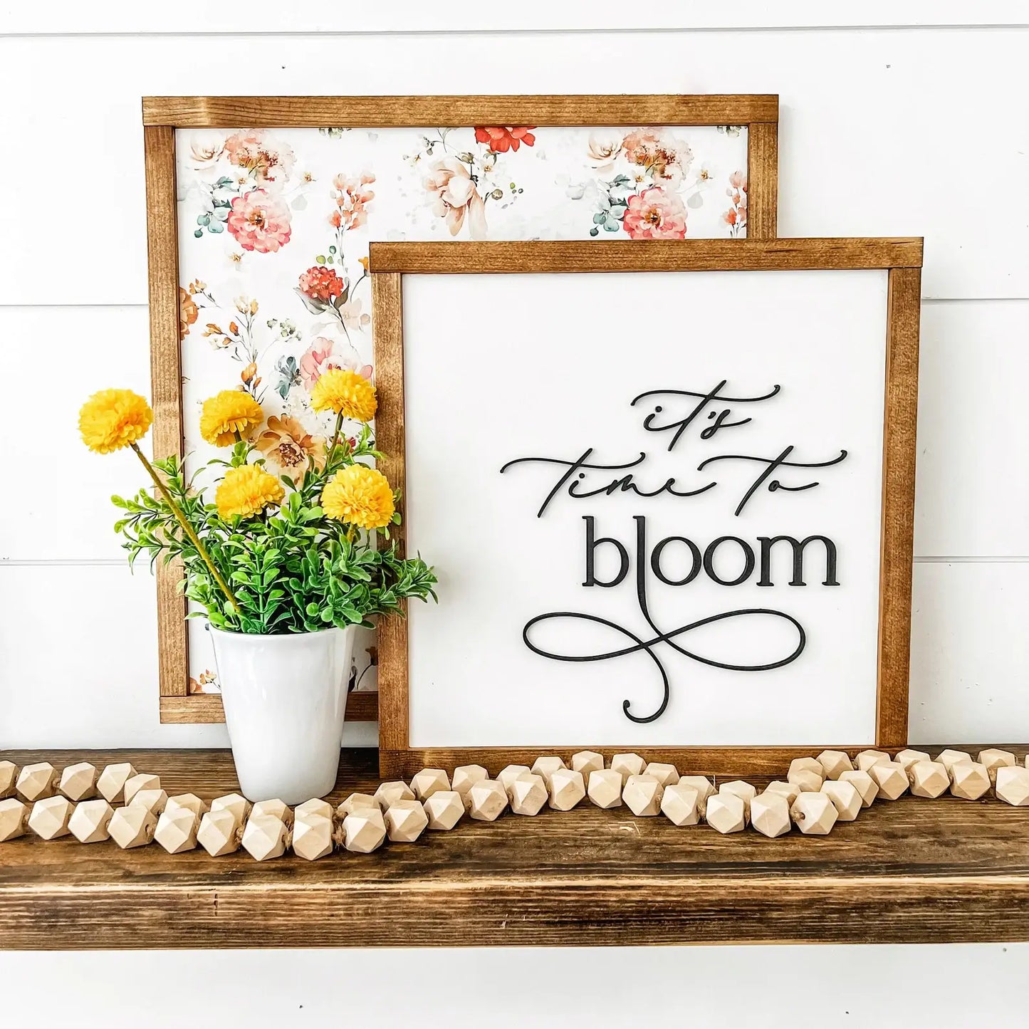 It's Time to Bloom Laser Cut Sign
