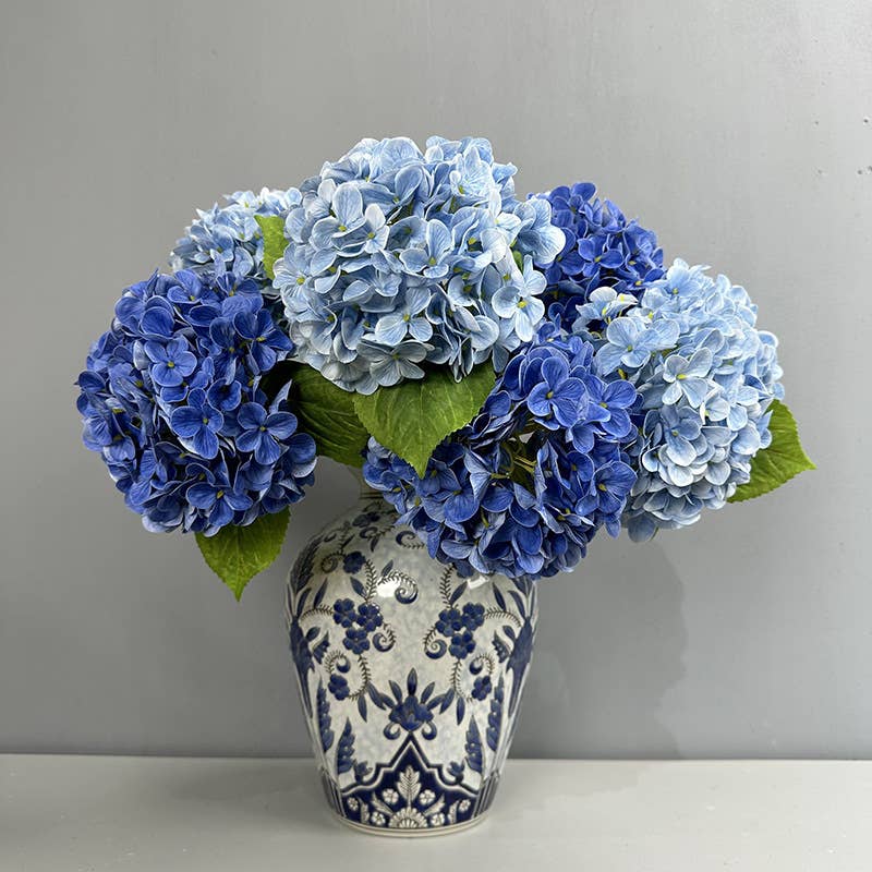 21''T Hydrangea Real Touch Fake Flower, Blooming Hydrangeas
