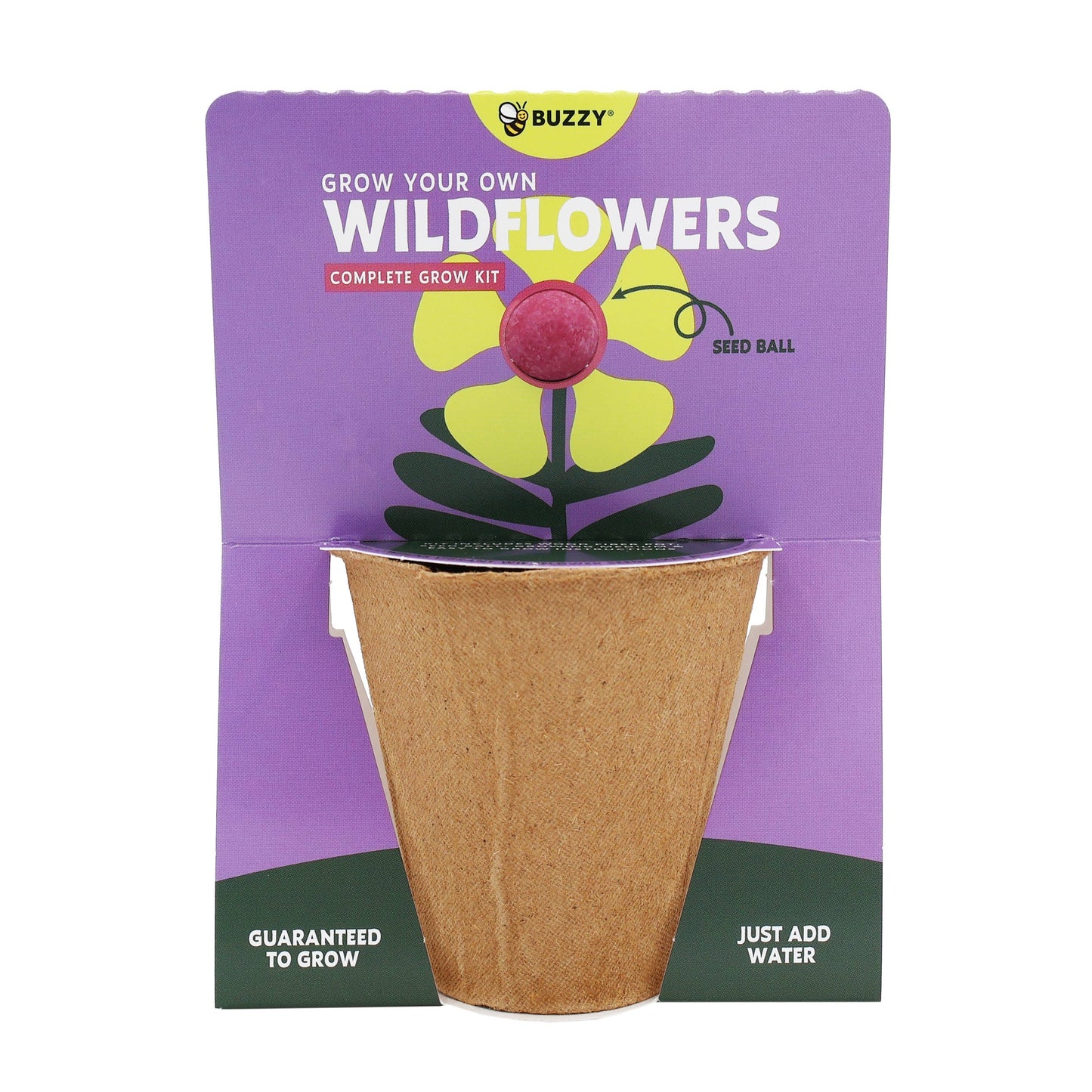 Wildflower Seed Ball Cups 6pk | Pollinator Mix | Bee Garden