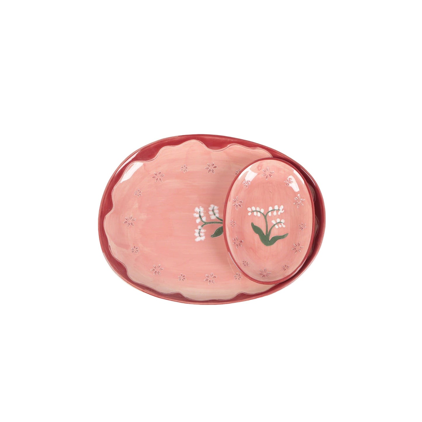 Lily of the Valley Ceramic Trinket Tray
