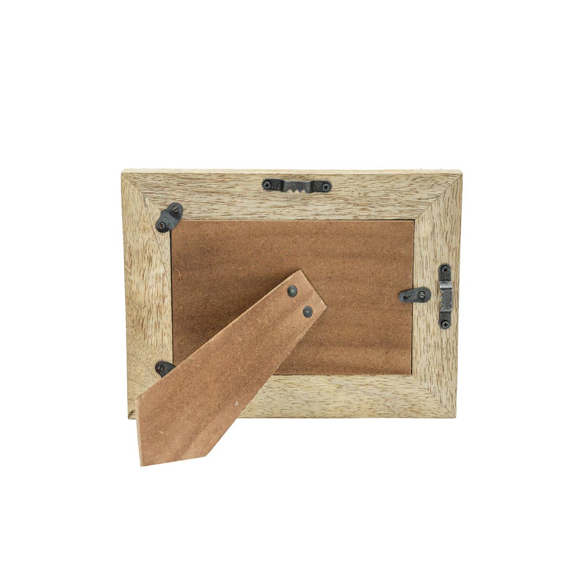 4x6 Elise White Resin Photo Frame With Brass Inlay