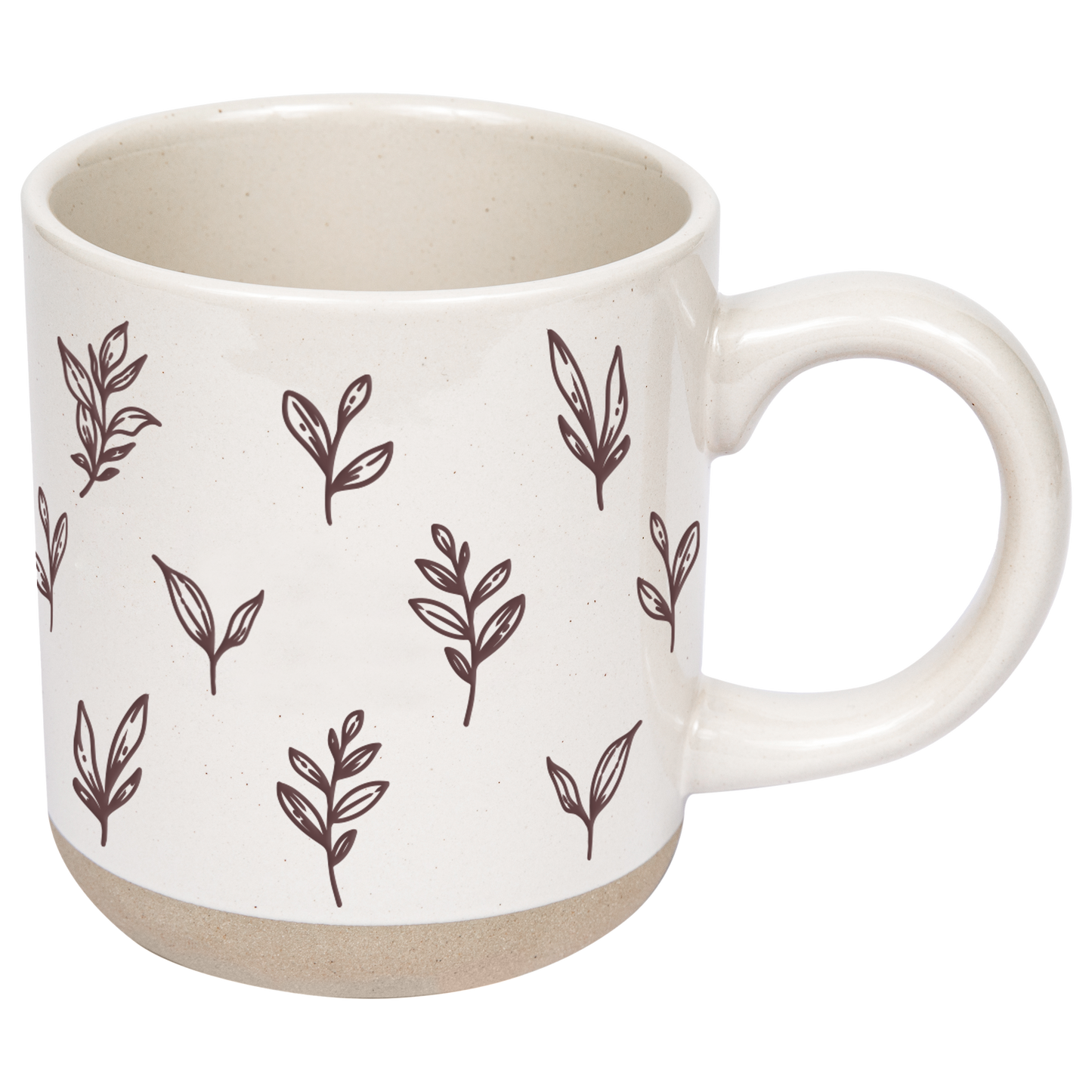 *NEW* Brown Leaves Stoneware Coffee Mug - Fall Decor & Gifts