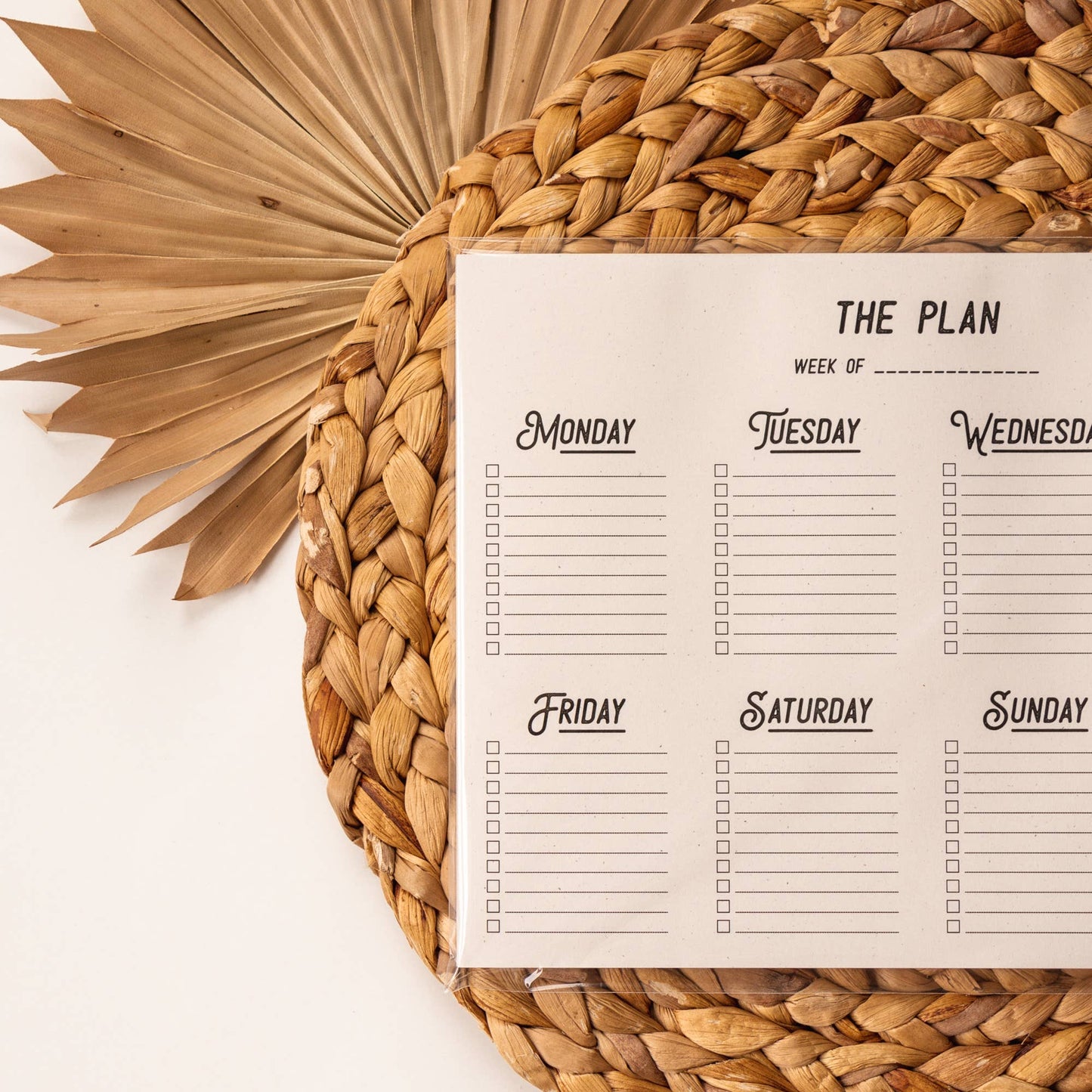 Weekly Planner Notepad for Back to School