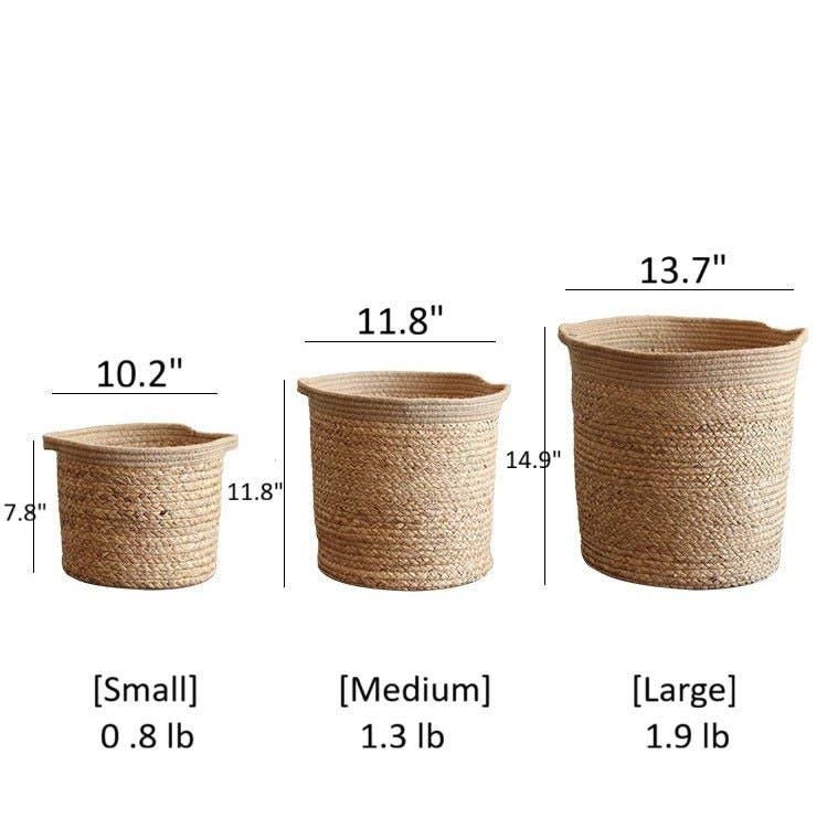 Natural Cylinder Storage and Planter Basket