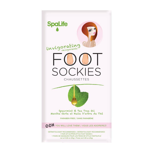 Extra Moisturizing Spa Foot Masks | Spearmint & Tea Tree Oil