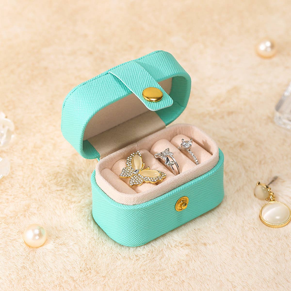 SOLID COLOR PORTABLE EARRING STORAGE BOX_CWMM1686