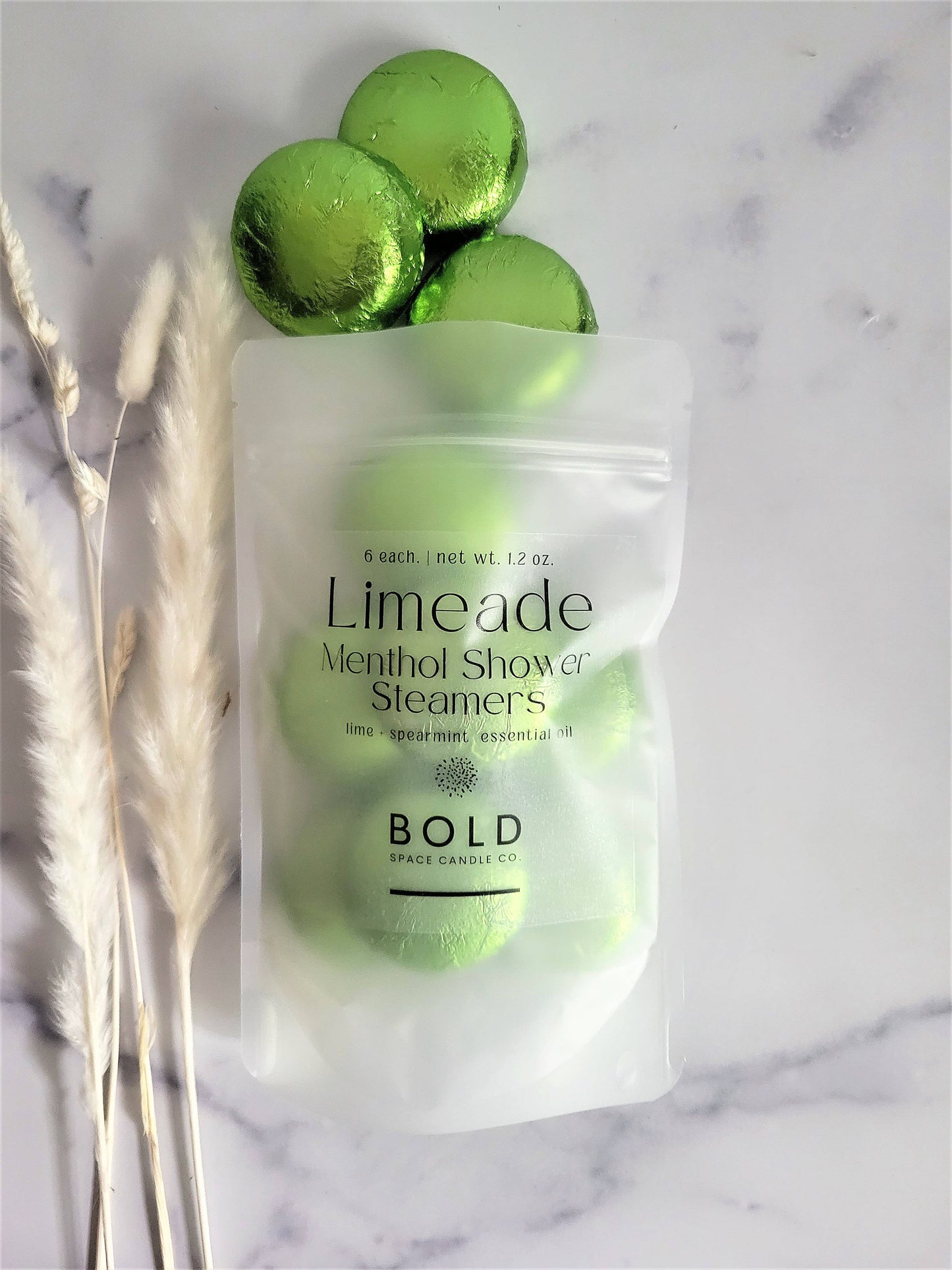 Limeade- Lime & Spearmint Menthol Shower Steamers