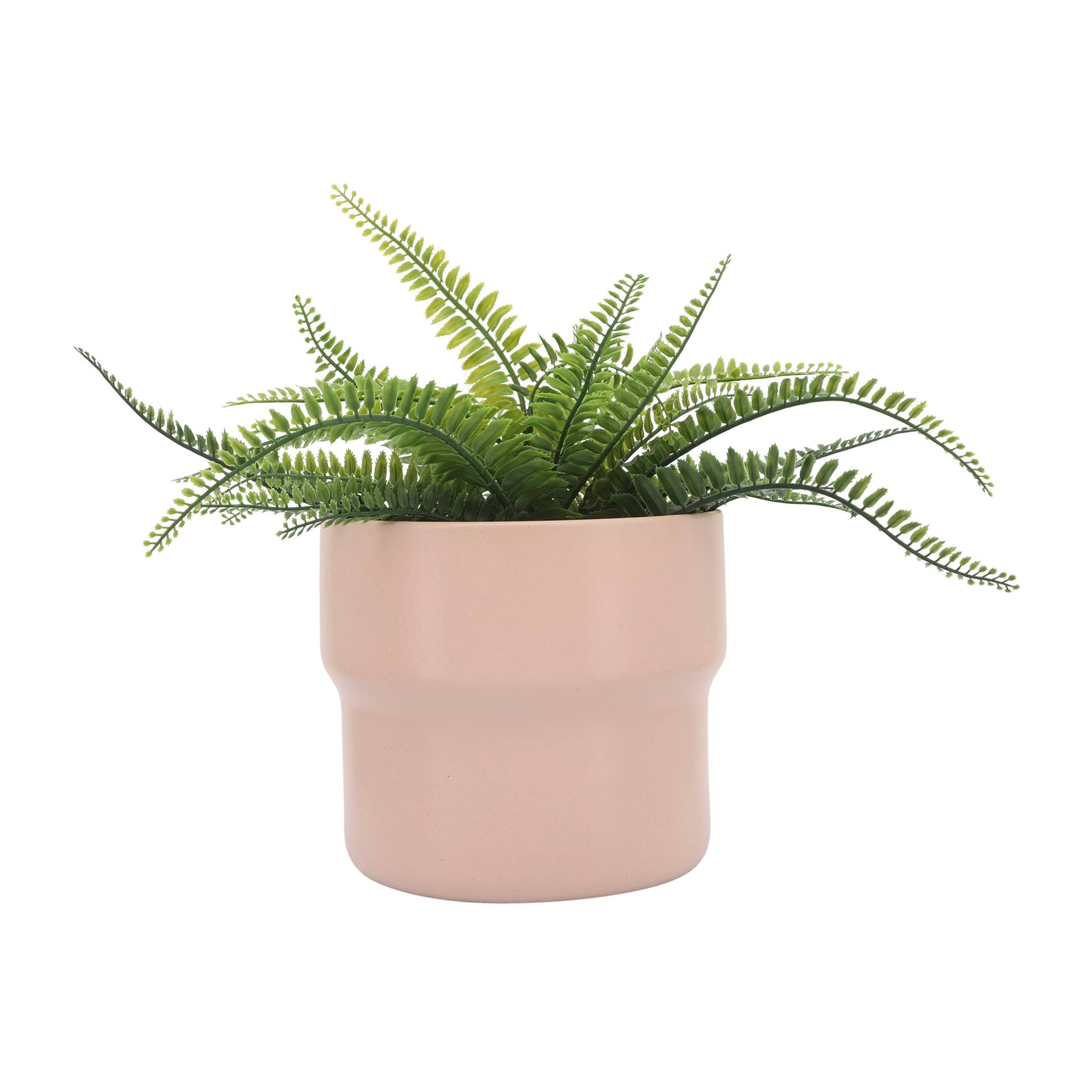 Planters Set of 3 - Pink Ceramic Round Mushroom, 7/9/10 in.